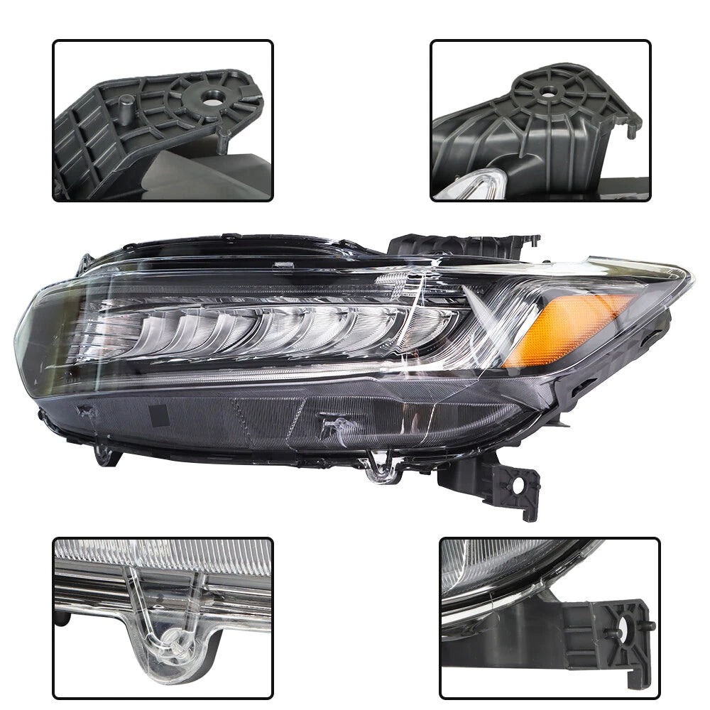 Full LED Headlight Assembly Chrome for Honda Accord (2018–2021)