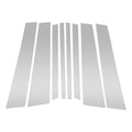 Set of 8 Door Pillar Window Trim for BMW X5 (2019–2023) Silver Tone