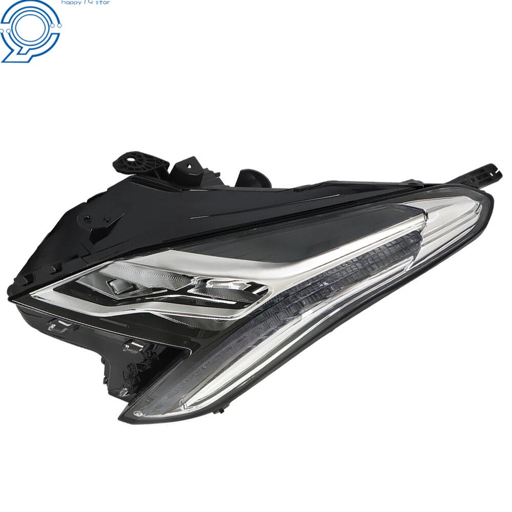Driver Left Headlight for Cadillac XTS (2018-2019) LED DRL Chrome Clear Lens