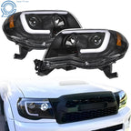 LED Projector Headlights for Toyota Tacoma (2005-2011) Black