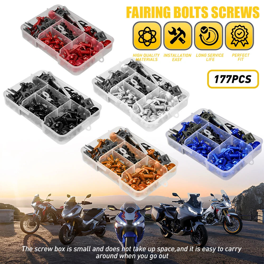 Fairing Bolt Hardware for Kawasaki Ninja EX250 EX300 EX400 650 (2008–2023)