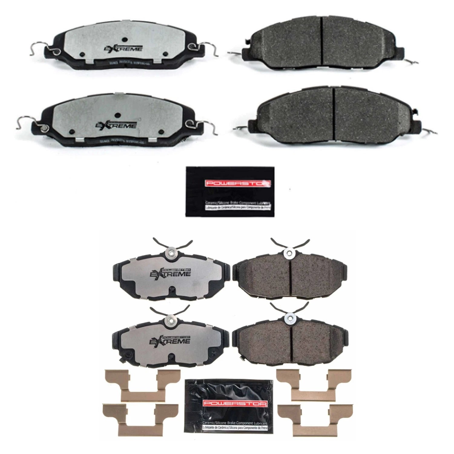 PowerStop Z26 Carbon-Fiber Ceramic Disc Brake Pads Kit for Mustang