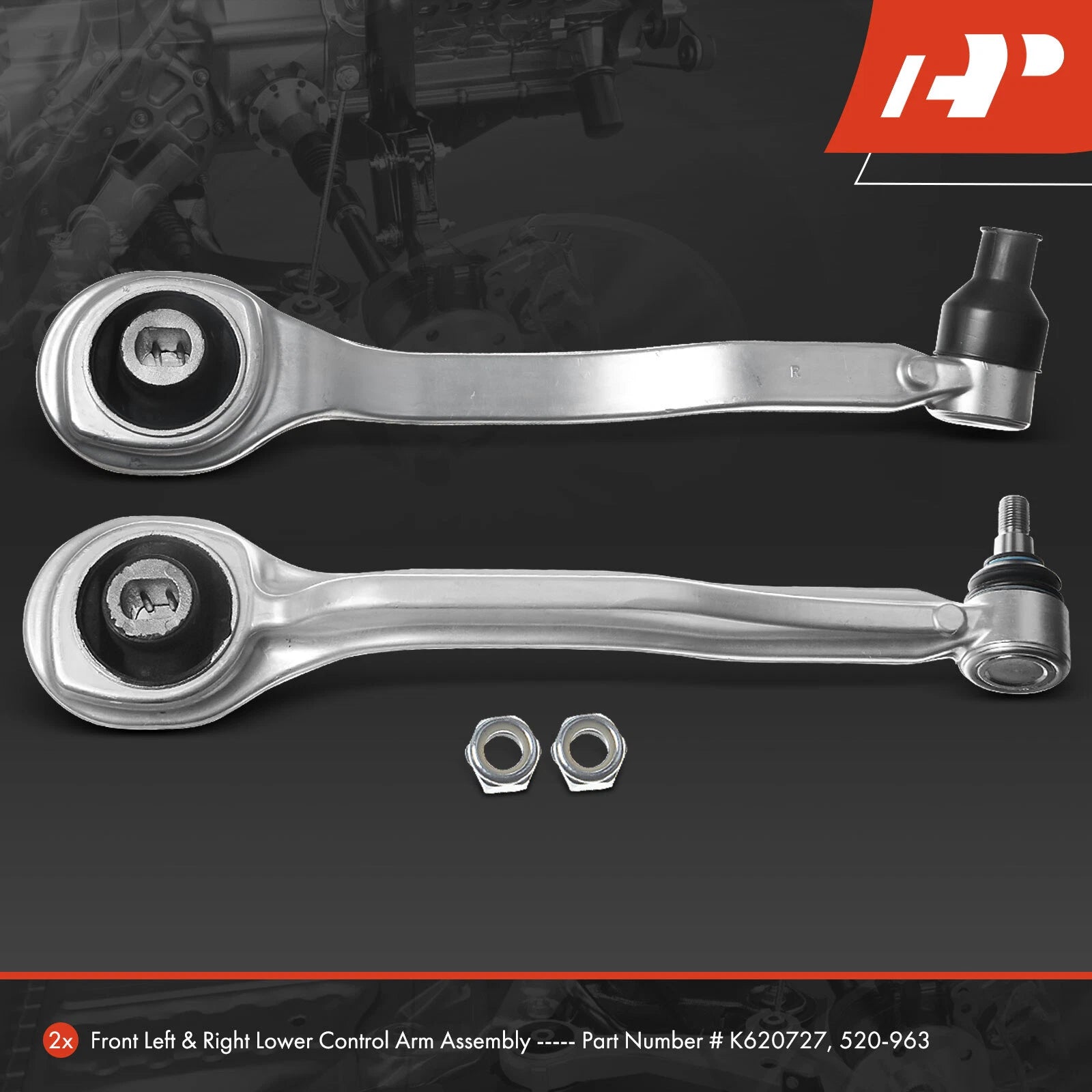 2X Lower Front Control Arm for Mercedes Benz E320 (2003-2009)