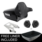 King Trunk Backrest Speaker Mount Rack for Harley Touring (2014–2026)