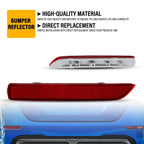 2X Rear Bumper Reflector for Nissan Murano Sentra Leaf (2015–2022) PY