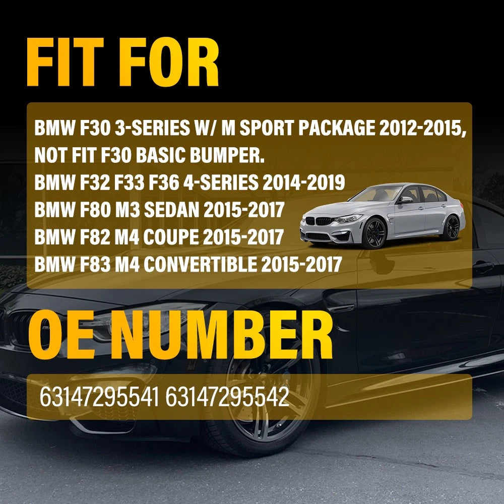 Front Bumper Reflector Side Marker for BMW 3 Series (2012â2019)