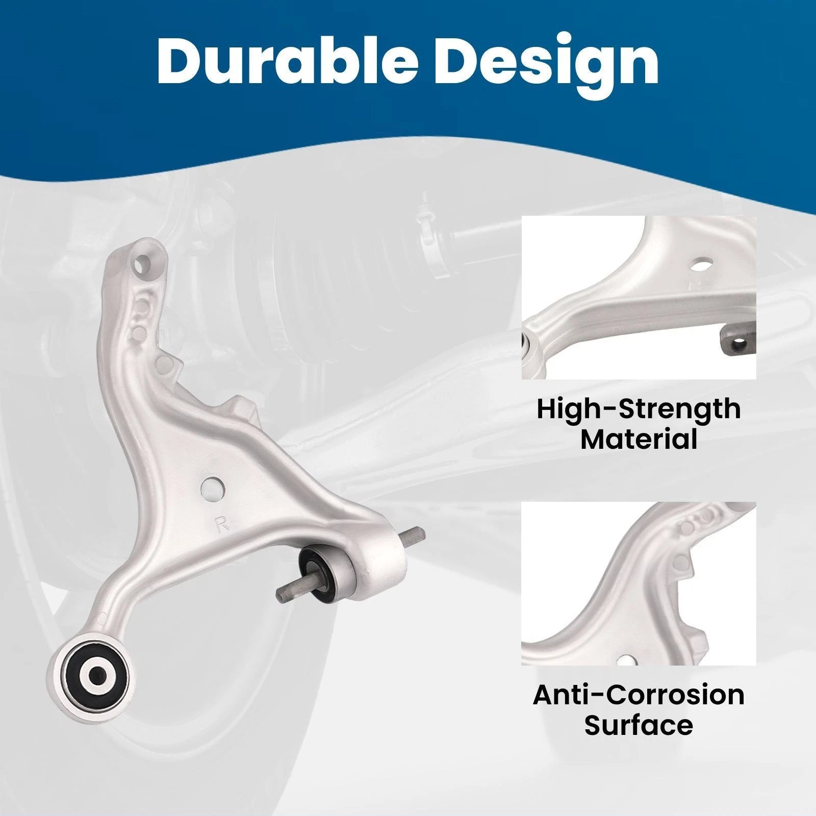 Set of 8 Front Lower Control Arms for Volvo S80 (2000-2006)