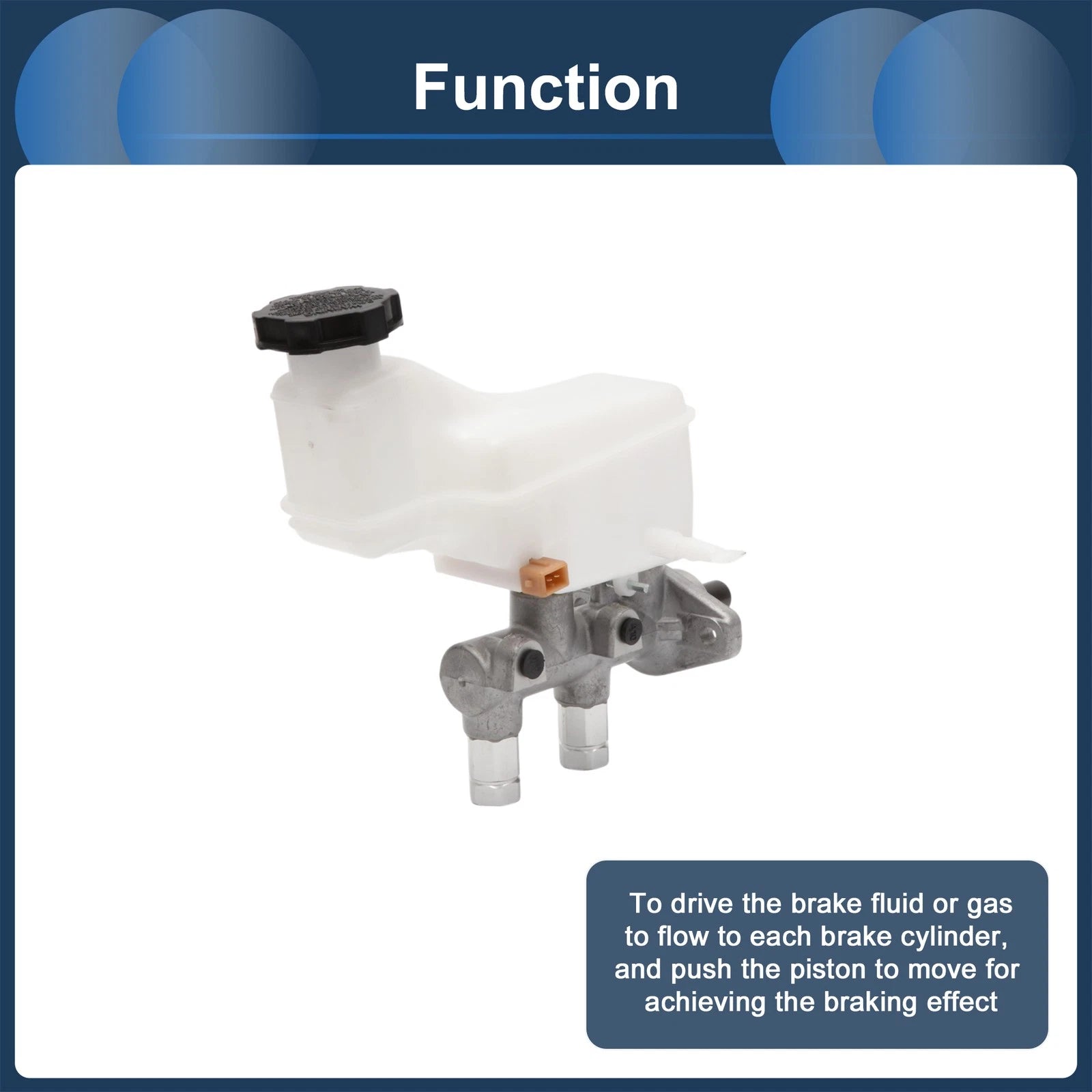 Brake Master Cylinder with Reservoir No. 585100X010 for Hyundai i10 (2007–2010)