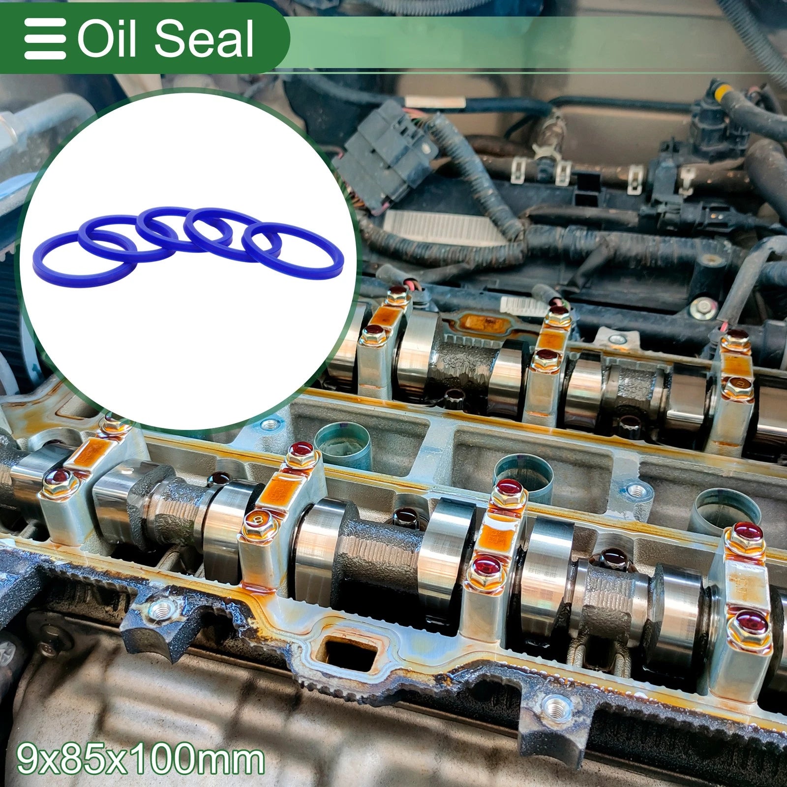 Set of 5 Oil Seal Rotary Shaft Seal 85x100x9mm High Pressure TPU