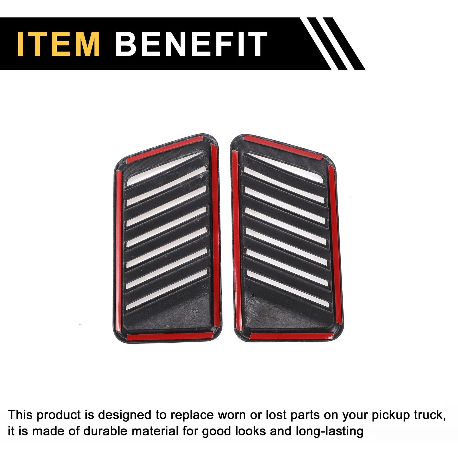 Set of 2 Carbon Fiber Air Vent Covers for Ford F-150 (2021–2024)