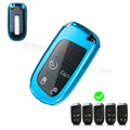 Protect Blue Soft TPU Remote Key Fob Case for Jeep Chrysler Dodge (2014–2018)