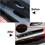 4 x Window Lift Switch Panel Cover Trim for BMW 3 Series E90 (2005-2012)