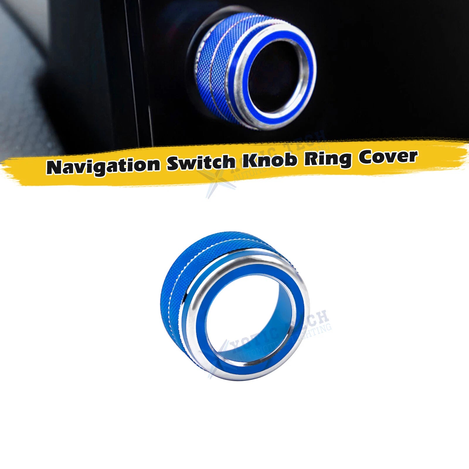 Navigation Switch Knob Ring Trim for Honda Civic (2016–2021)