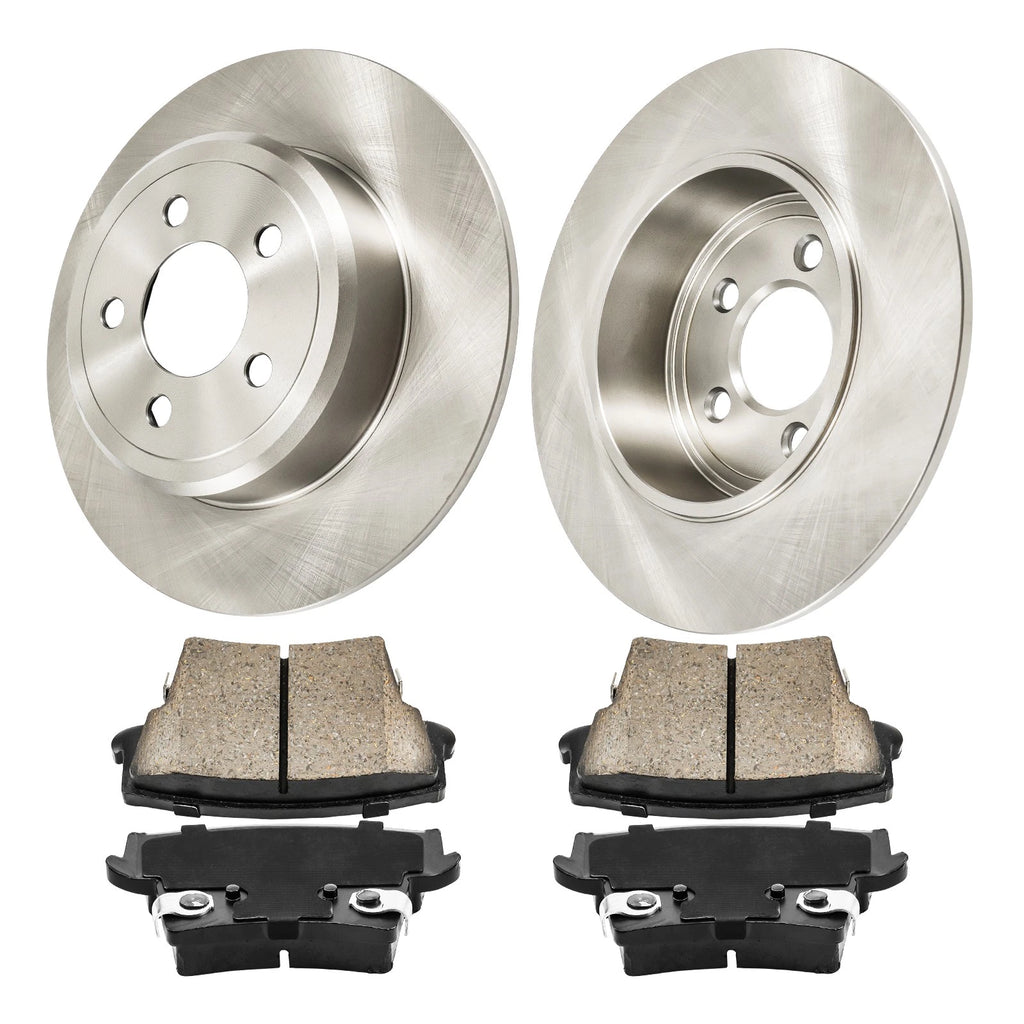Rear Brake Rotors and Pads Kit for Chrysler 300 (2012–2020) 3.6L