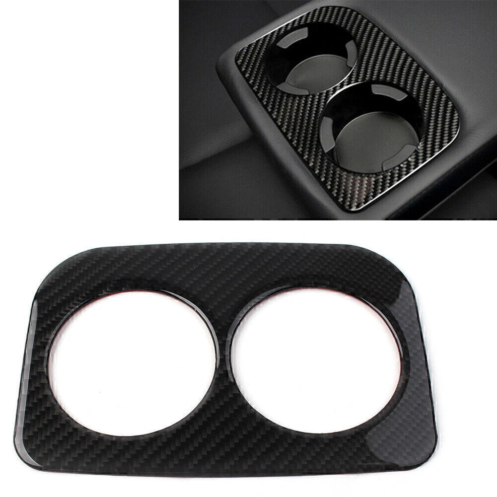 Carbon Fiber Rear Water Cup Panel Cover Trim for Subaru Forester (2013–2018)