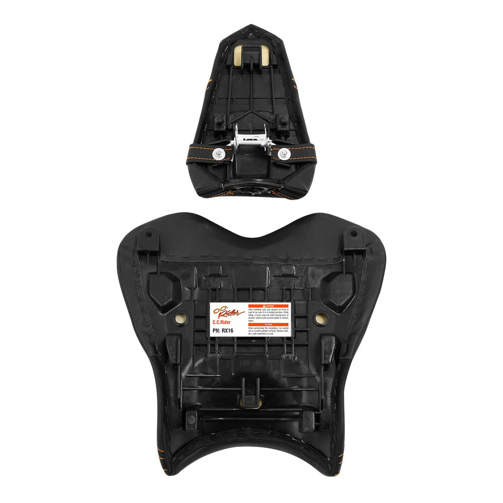 Rider Driver & Passenger Seats for Yamaha YZF R1 (2015–2024) Black