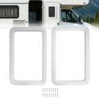 RV Entrance Door Window Frame for Camper Trailer (15.7" x 24.8")