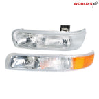 Set of 2 Chrome Headlights for Chevy Silverado/Suburban/Tahoe