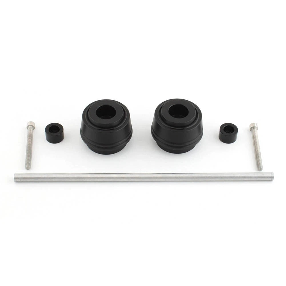 Front Wheel Axle Fork Slider Crash Protector for Zontes Shengshi 368 D E M (2019–2023) Black