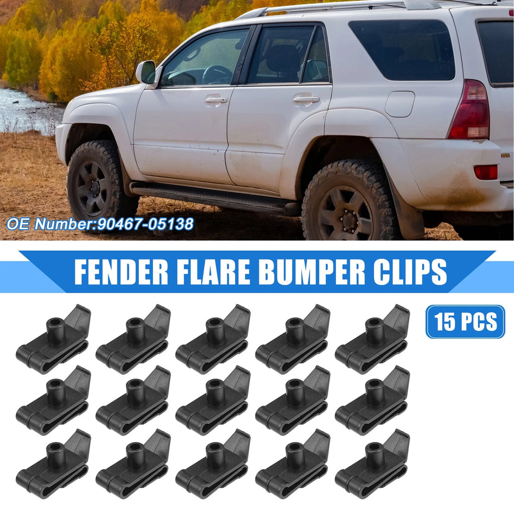 15pcs Fender Flare Bumper Clip U Nut for Lexus GX460 (2010–2023) No.90467-05138