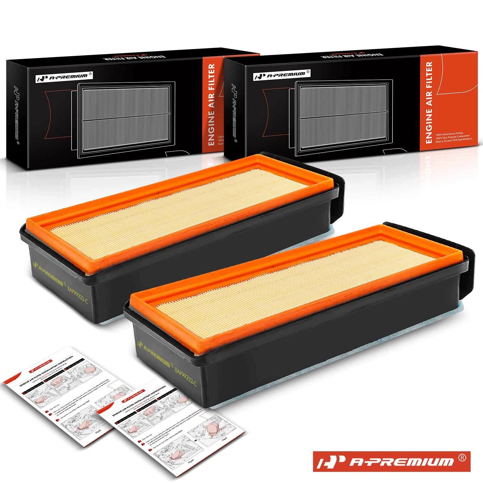 2X Engine Air Filter for BMW X5 (2014–2019)