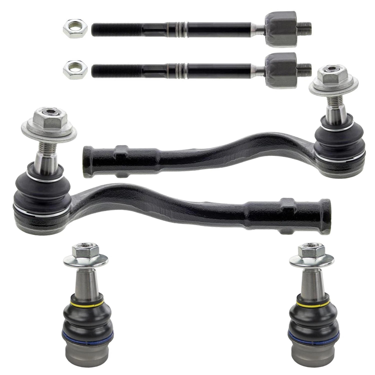 Mevotech Supreme Tie Rods & Lower Ball Joints Kit for Audi S5 (2008–2016)