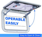 Anodized Aluminum Access Hatch for Boat Marine (20.5" x 15.4")