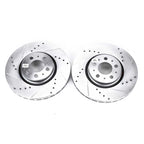 2X Powerstop Brake Discs for Volvo XC90 S60 XC70 V70