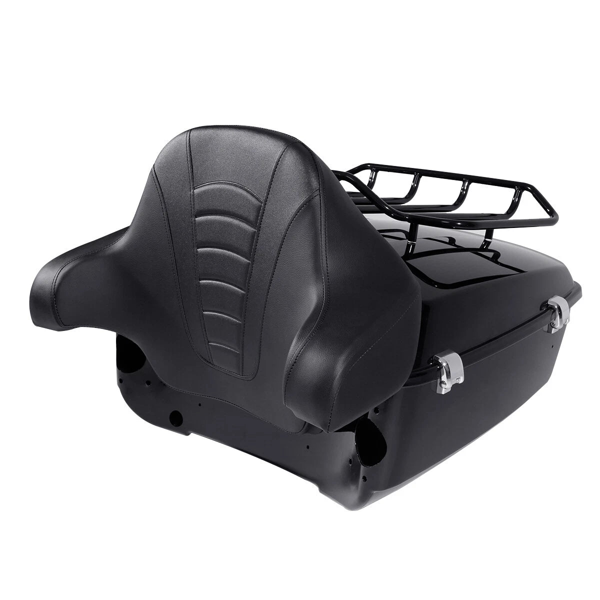 Trunk w/ Rack Backrest Pad for Harley Touring Street Road Glide (2014–2023)