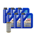 6L Liqui Moly Leichtlauf High Tech 5W-40 Oil Change Kit for Audi L4 1.8/2.0L (2000–2023)