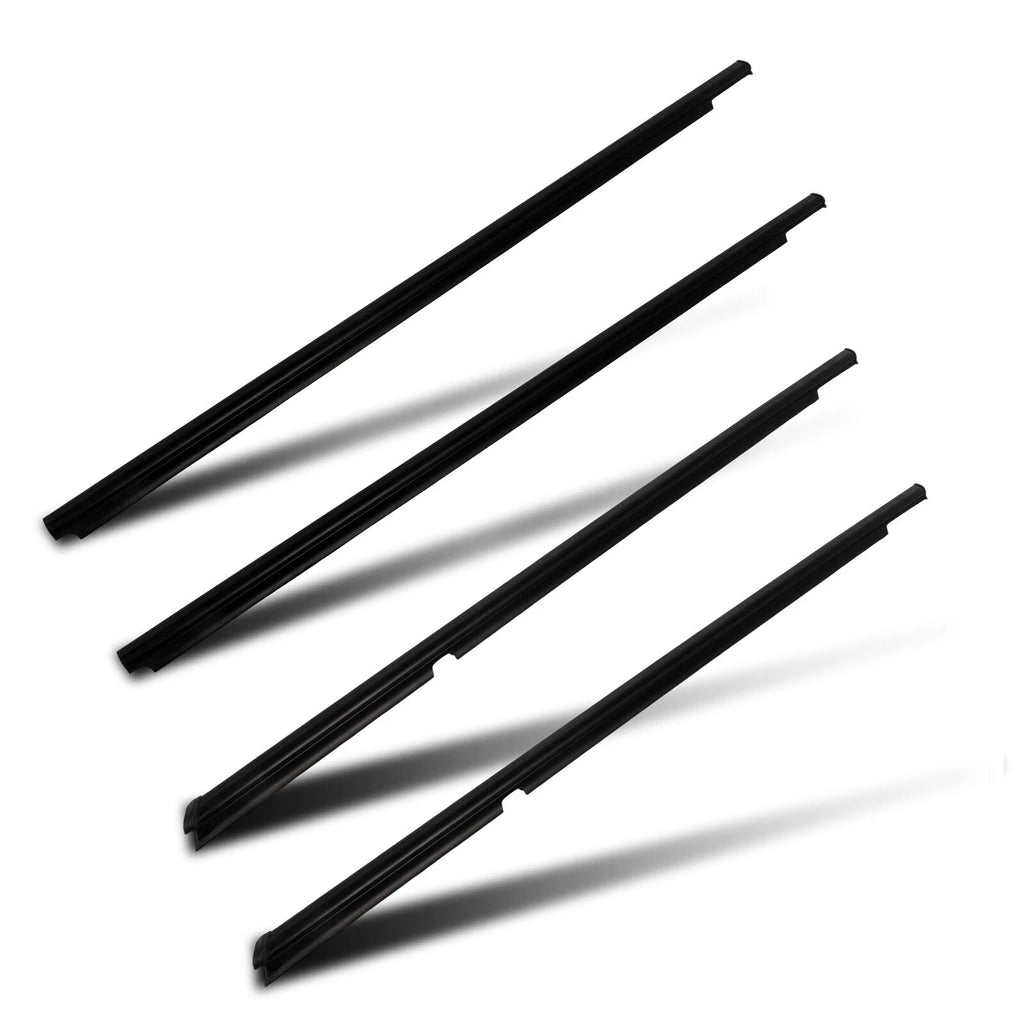 Set of 4 Window Weatherstrip Door Seal Belts for Mitsubishi Lancer (2008–2017)