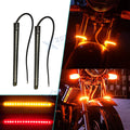 Amber Red LED Fork Turn Signal Indicators for Motorcycle (—)
