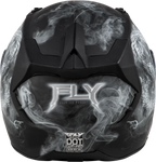 Fly Racing Revolt Coil Full-Face Helmet for (2X-Large, Matte Black/White, 73-83852X)