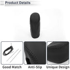 1 Pc Gear Shift Knob Cover for Nissan Tiida (2004–2012) Black Faux Leather