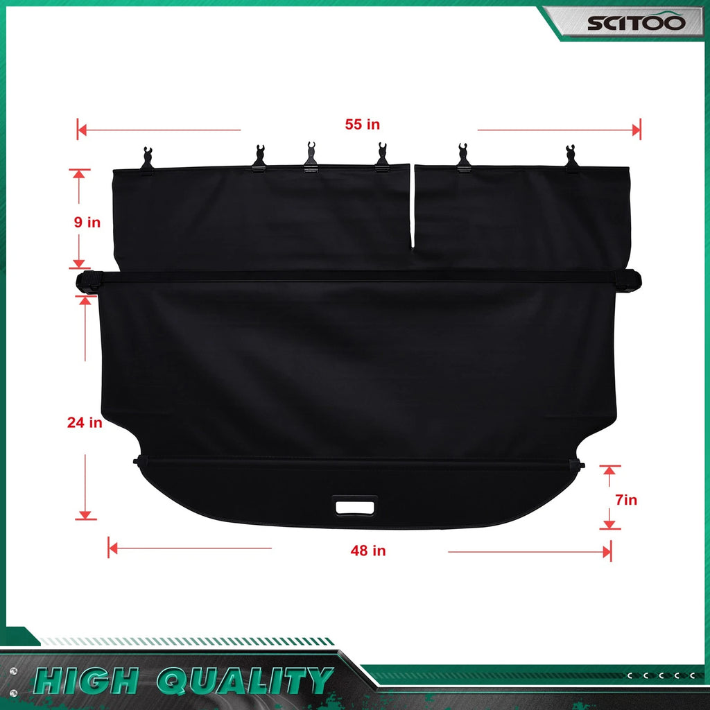 Tonneau Privacy Shield Cargo Cover for Toyota RAV4 (2013–2018)