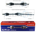 Set of 2 Front CV Axle Shafts for Dodge Dart Colt (2013–2016)