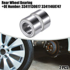 Rear Left & Right Wheel Bearing for BMW 128i Silver Tone (2008-2013)