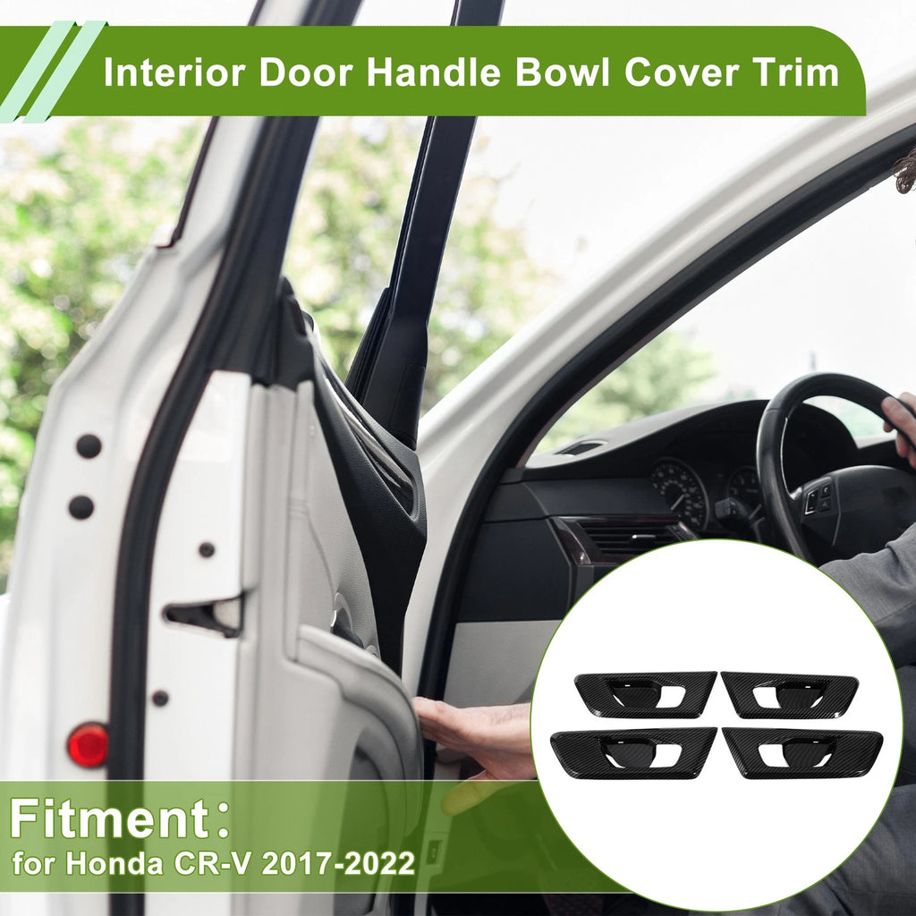 Set of 4 Interior Door Handle Bowl Cover Trim for Honda CR-V (2017–2022)
