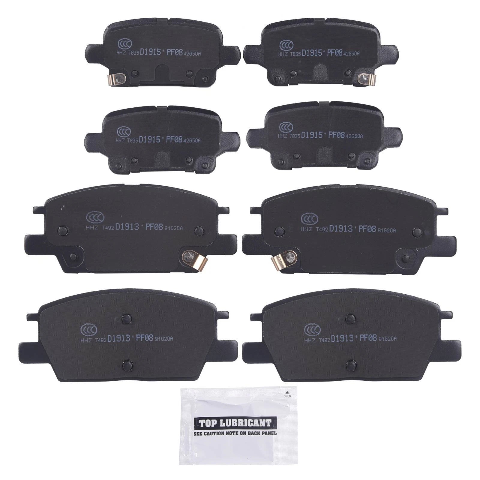 8X Ceramic Disc Brake Pad Kit for Buick Regal Chevrolet Equinox GMC 