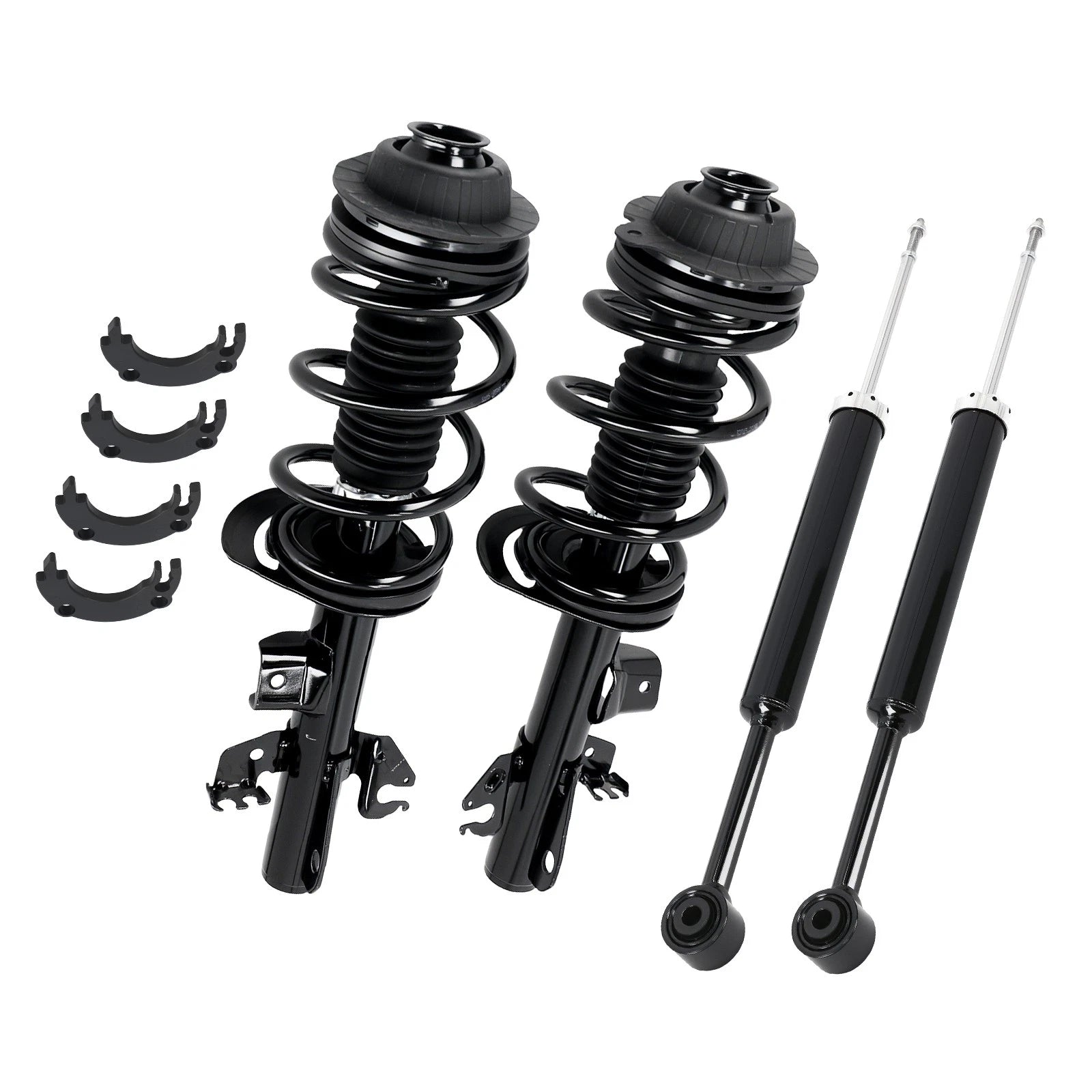 Set of 4 Struts w/Coil Spring Assembly for Jeep Cherokee (2014–2018)