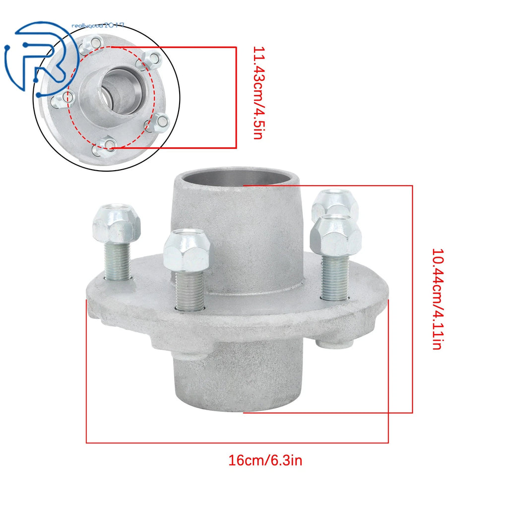 Idler Hub Kit with 1 Inch Bearings for Boat Trailer (2000)