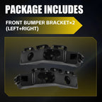 Set of 2 Front Bumper Fascia Support Brackets for Dodge Durango (2011–2013)