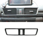 Air Outlet Vent Trim Cover Anti-corrosion Black Carbon Fiber for Accessories