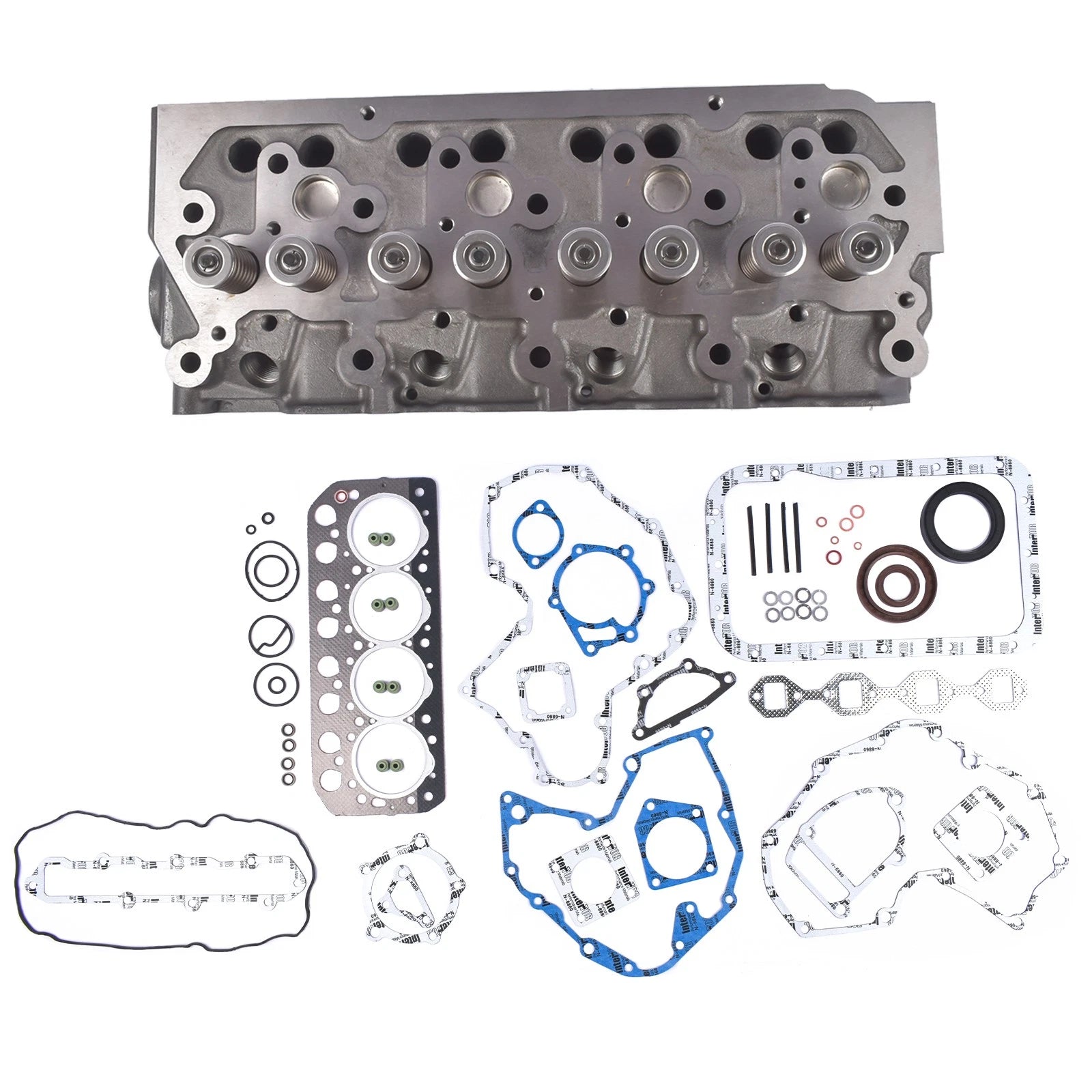 Complete Cylinder Head Assembly & Gasket Kit for Mitsubishi S4L