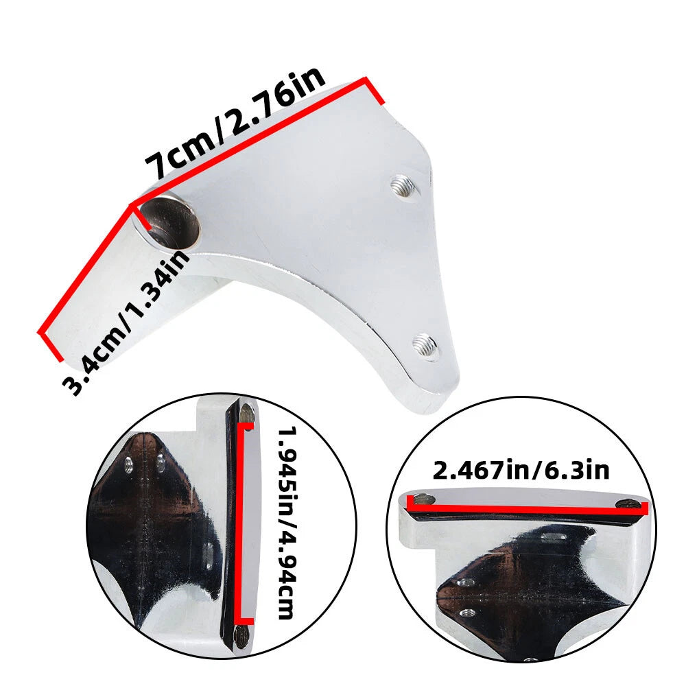 Polished Aluminum Timing Tab Chain Cover for SB Chevy 305 327 350