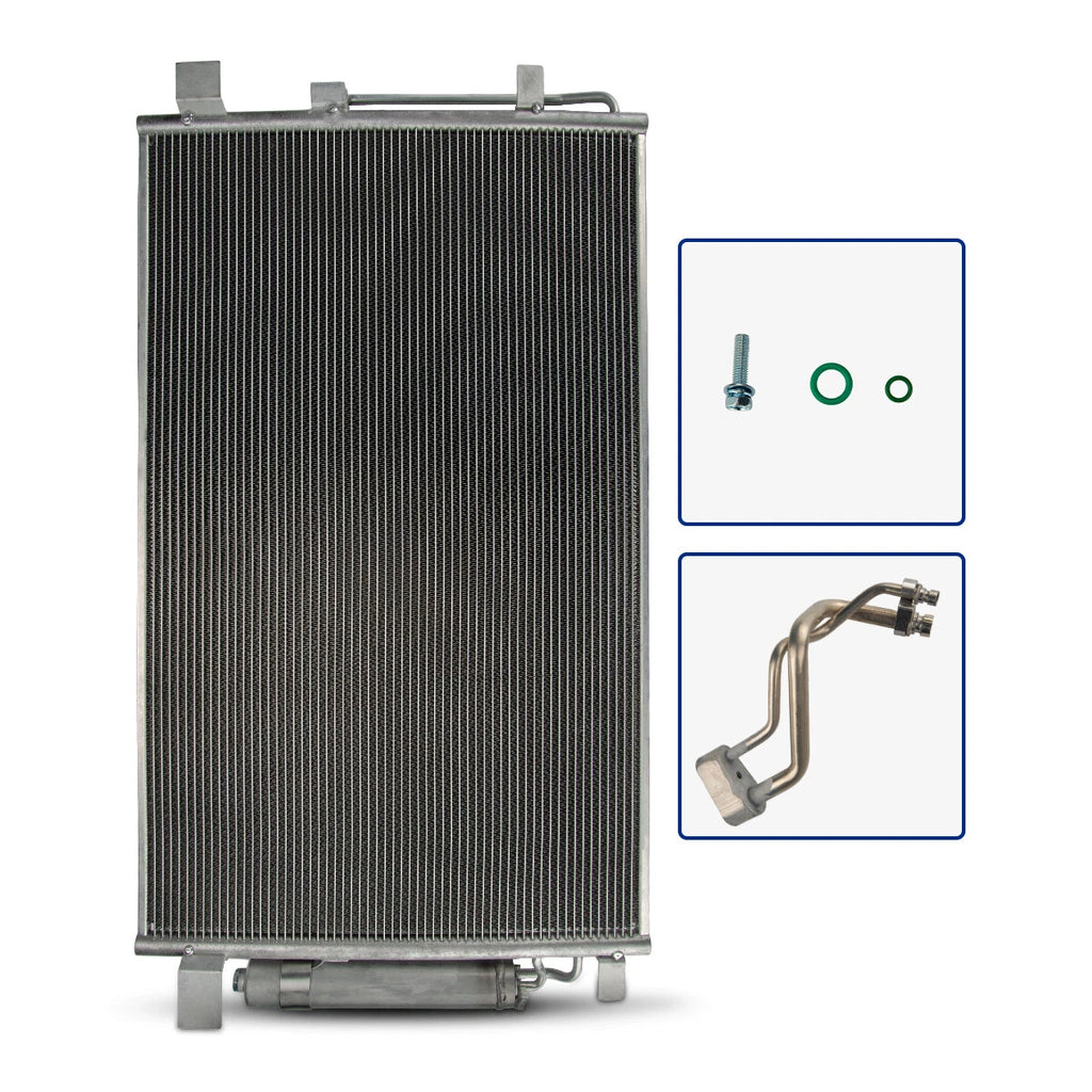 A/C Condenser w/ Receiver Drier for Nissan Altima & Maxima (2007–2019)