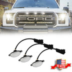 3X Clear 12-SMD Xenon White LED Front Grille Lights for Ford Raptor 