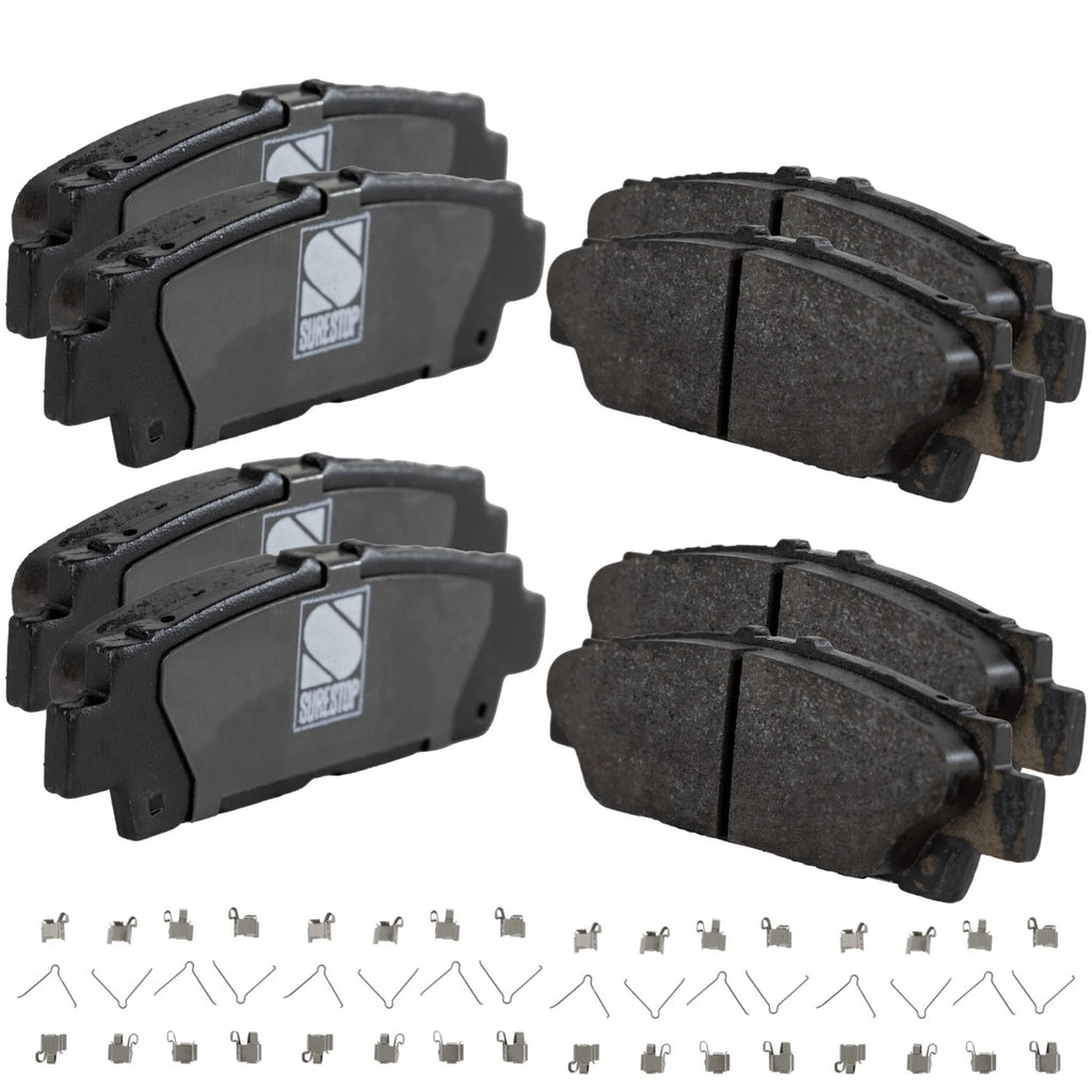 Set of 4 Rear NAO Brake Pads for Lexus LS400 (1990–1992)