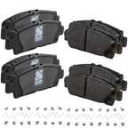 Set of 4 Rear NAO Brake Pads for Lexus LS400 (1990–1992)