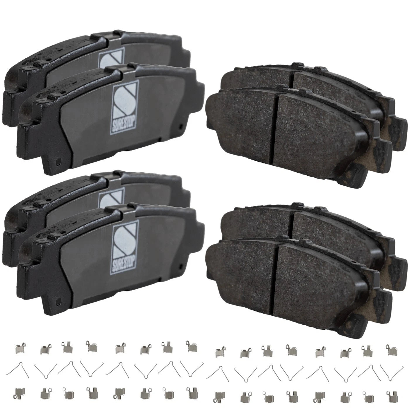 Set of 4 Rear NAO Brake Pads for Lexus LS400 (1990–1992)
